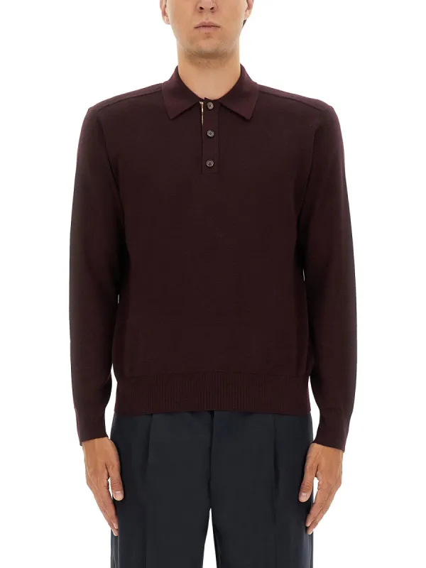 Shirt With Polo Collar made by Burberry