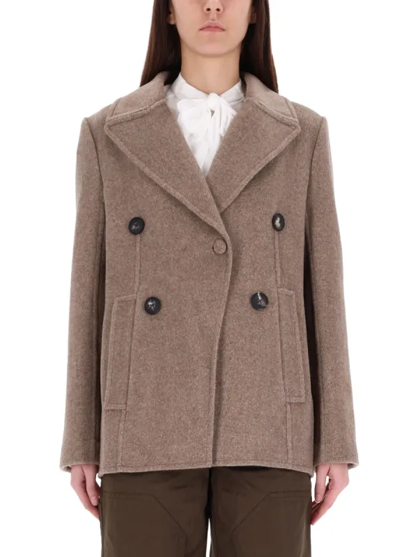 Wide Twill Jacket made by Tory Burch