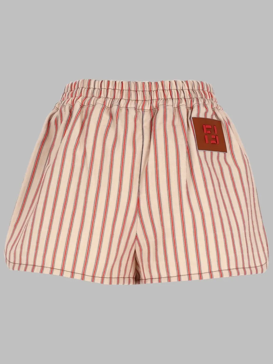 Shorts In Denim Ff A Righe sold by Wanan Luxury product image thumbnail 2