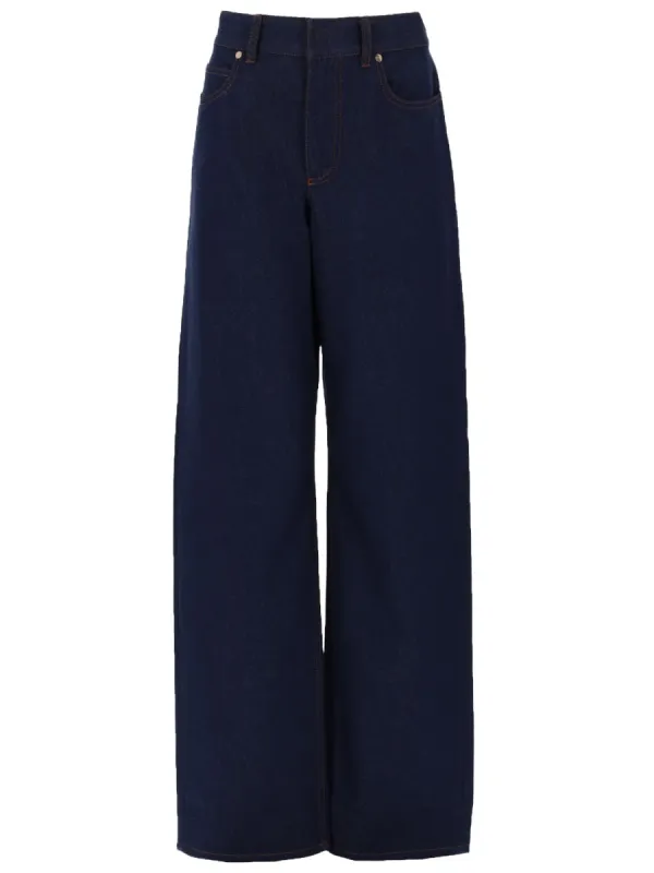 Jeans Lunghi In Denim made by Fendi