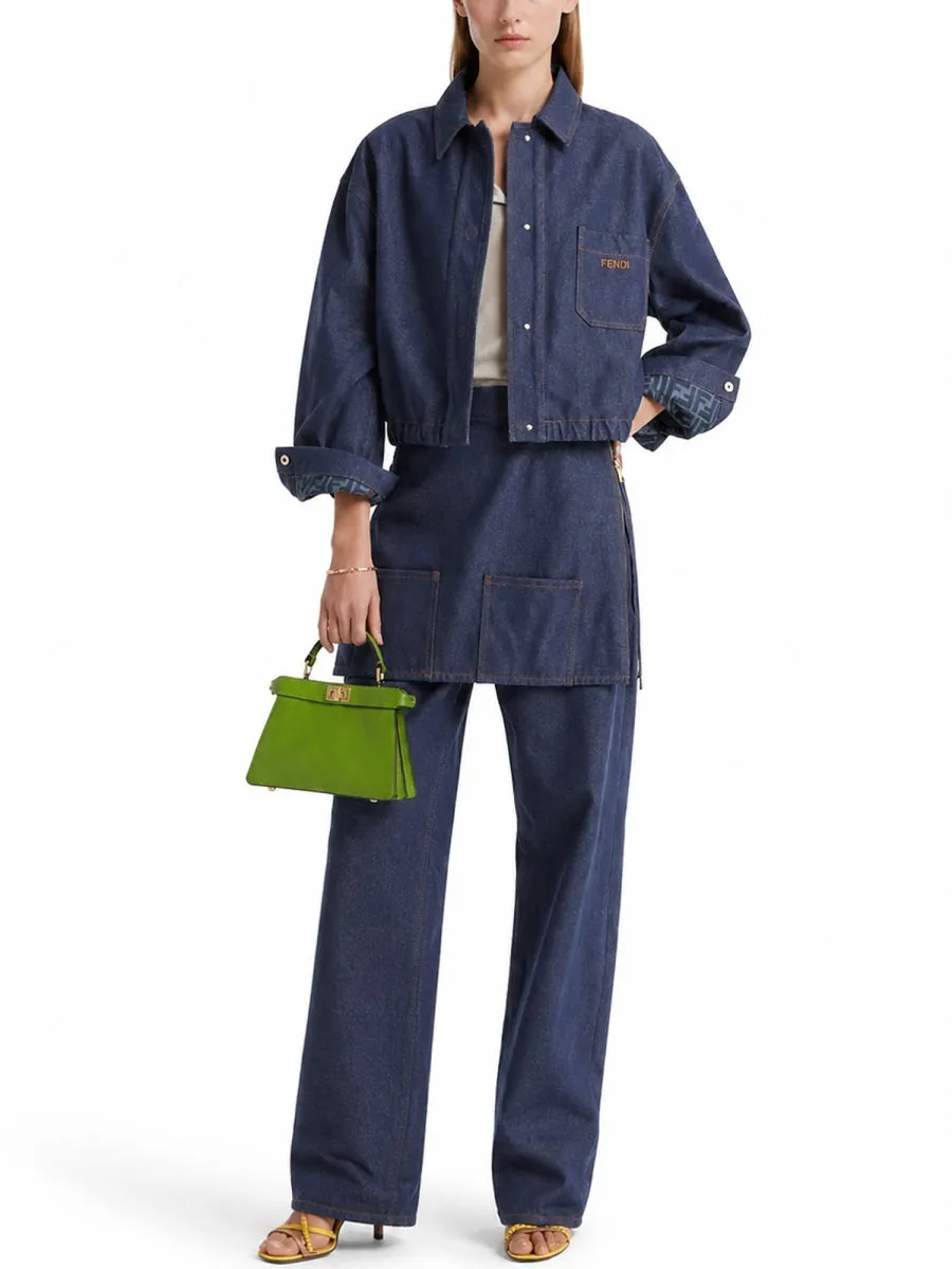Giacca In Denim Con Logo Ricamato sold by Wanan Luxury product image thumbnail 2