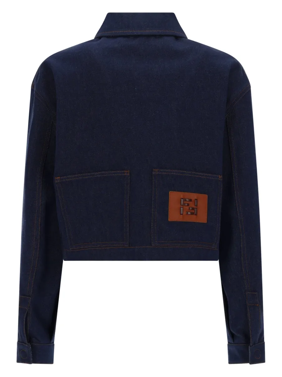 Giacca In Denim Con Logo Ricamato sold by Wanan Luxury product image thumbnail 3