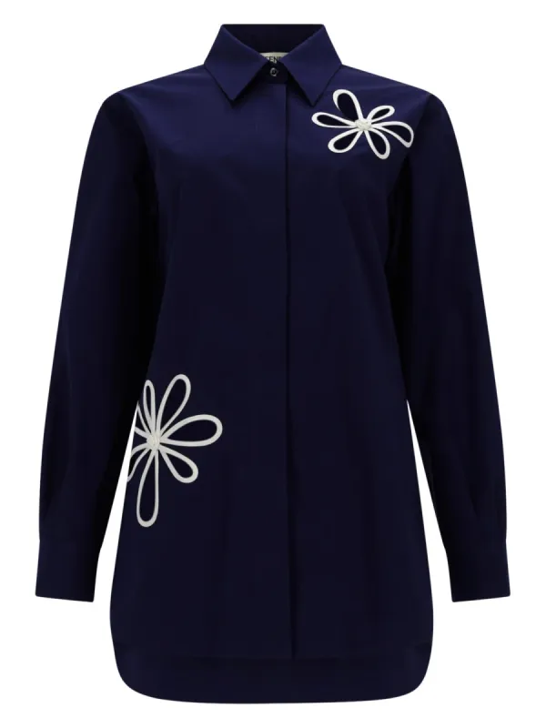 Camicia In Popeline Di Cotone made by Fendi