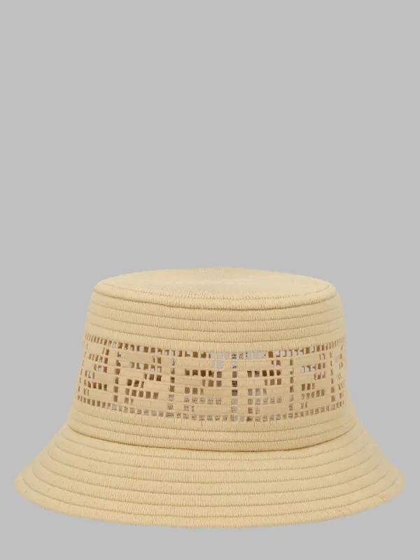 Cappello Bucket In Rafia made by Fendi