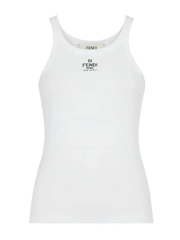 Top With Embroidered Logo made by Fendi