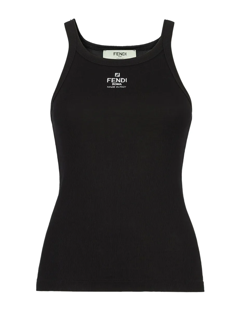Top With Embroidered Logo sold by Wanan Luxury