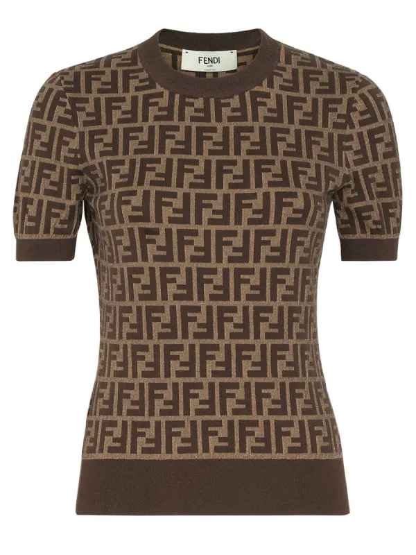 Ff Cotton Jersey made by Fendi