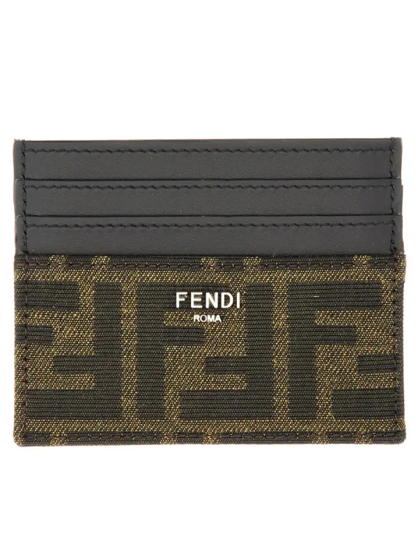 Leather Card Holder made by Fendi