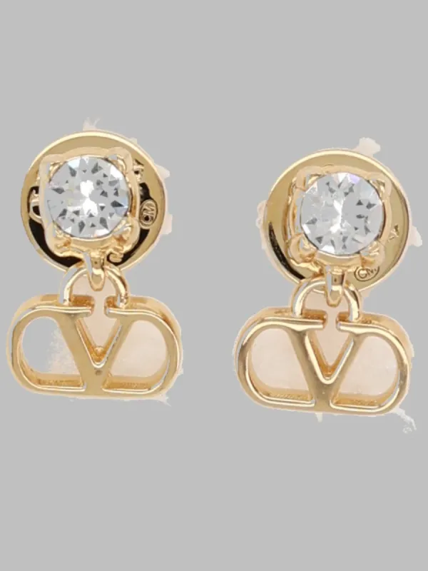 Orecchini "Vlogo Signature" Con Strass made by Valentino Garavani