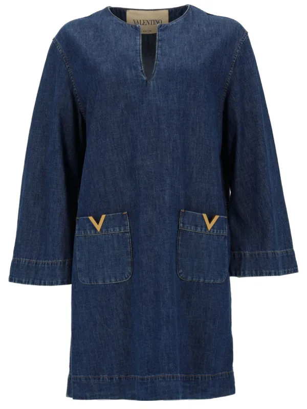 Abito In Denim "Chambray" made by Valentino Garavani