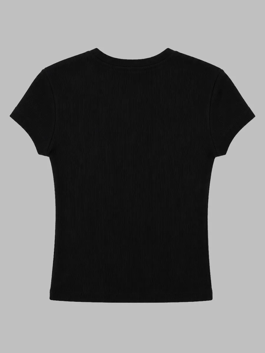 T-Shirt Cropped Con Logo sold by Wanan Luxury product image thumbnail 2