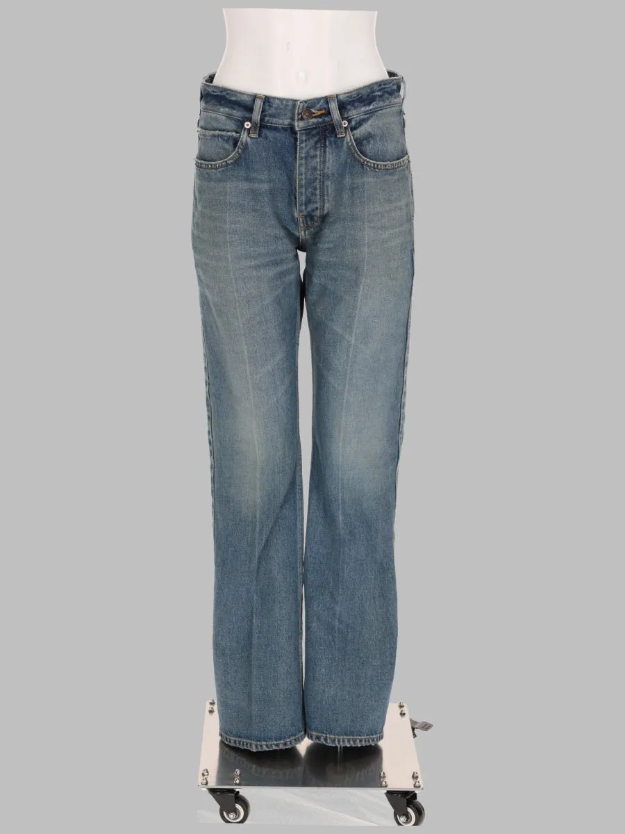 Jeans In Denim Con Dettagli Usurati sold by Wanan Luxury
