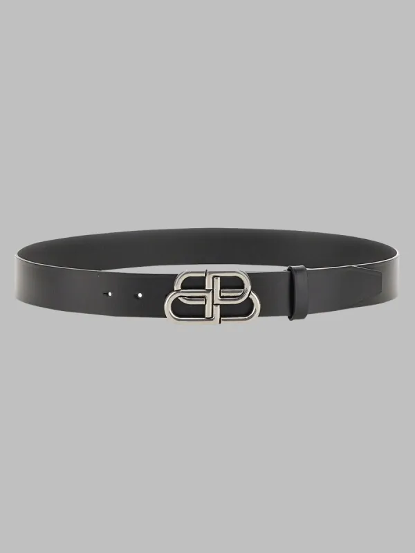 Cintura "Bb" In Pelle made by Balenciaga