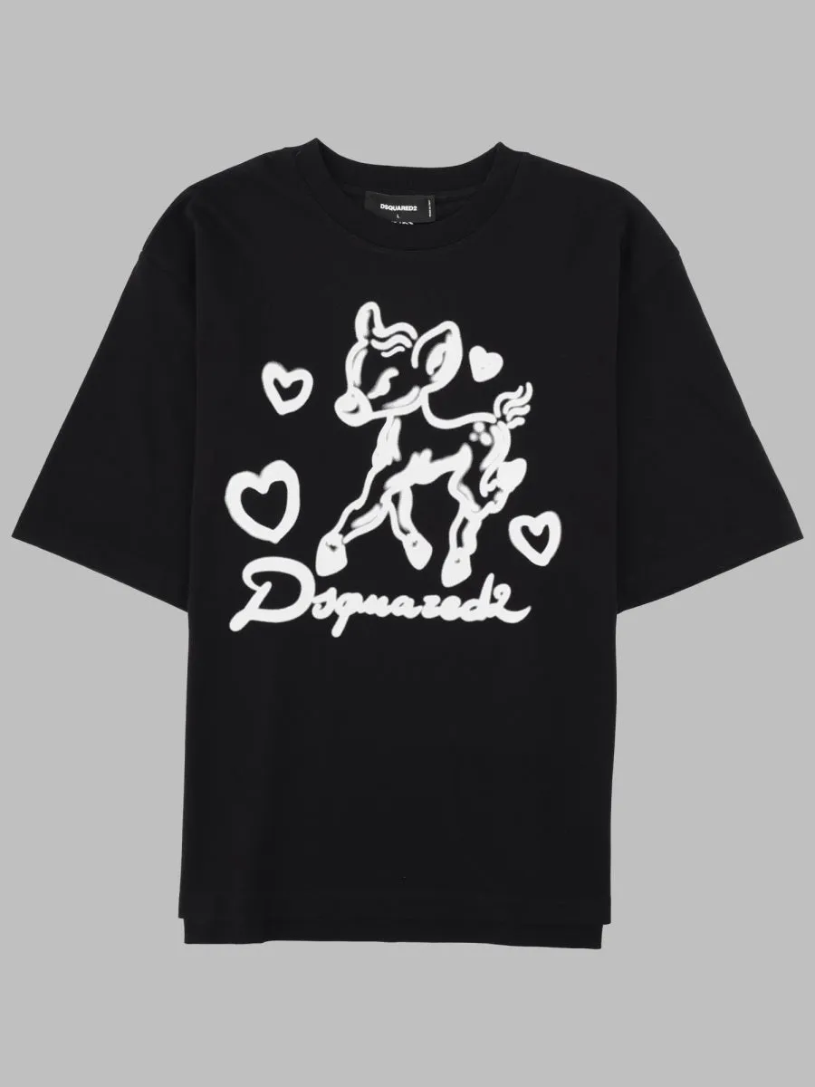T-Shirt Con Stampa E Logo sold by Wanan Luxury