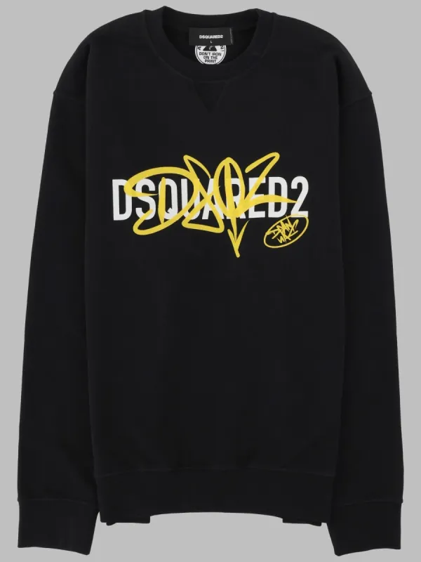 Felpa "Graffiti" Cool Fit made by DSQUARED2