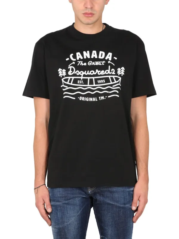 Logo Print T-Shirt made by DSQUARED2