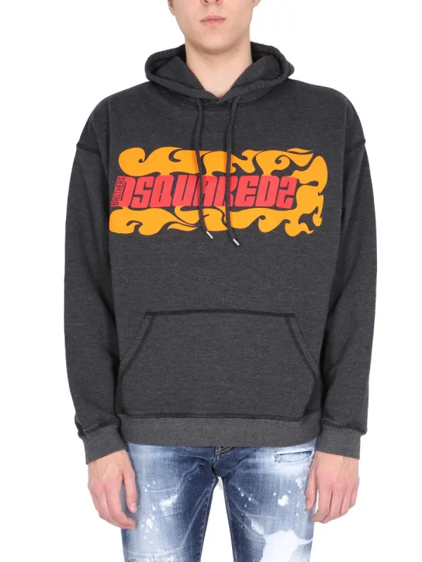 Logo Printed Sweatshirt made by DSQUARED2