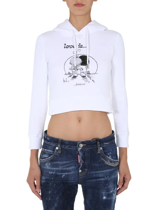 Cropped Sweatshirt made by DSQUARED2