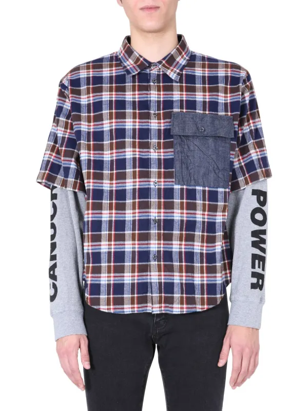 Shirt With Double Sleeves made by DSQUARED2