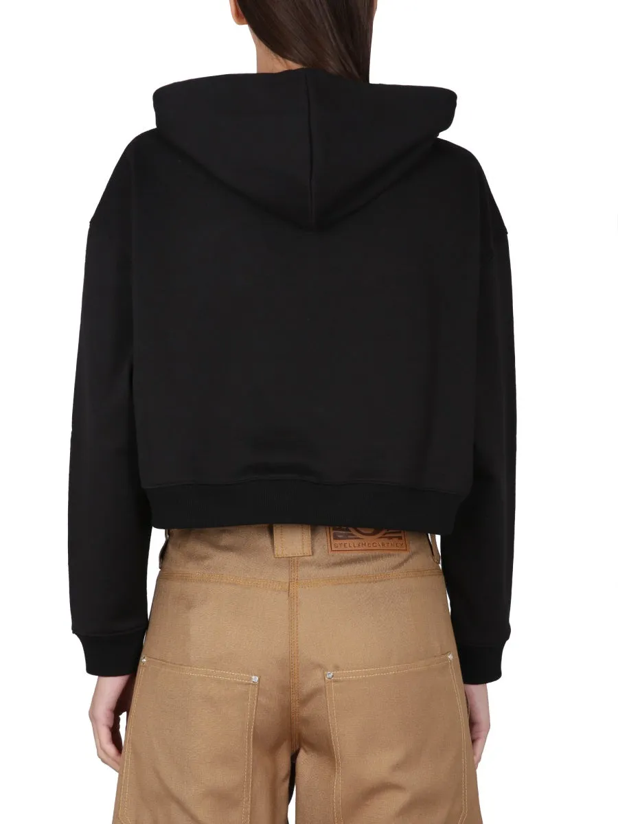 Cropped Sweatshirt With Logo sold by Wanan Luxury product image thumbnail 3