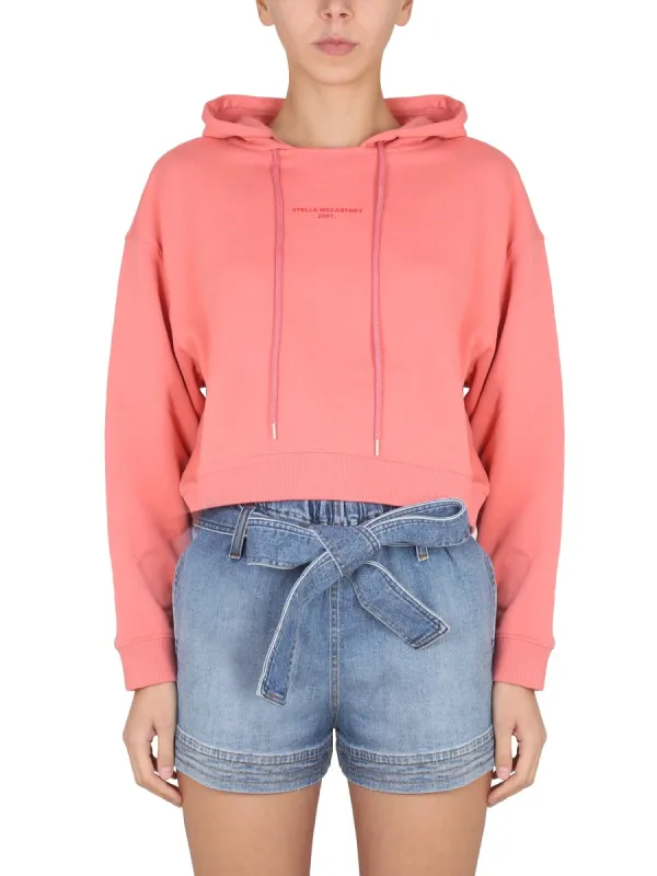Sweatshirt With Logo Embroidery made by Stella McCartney