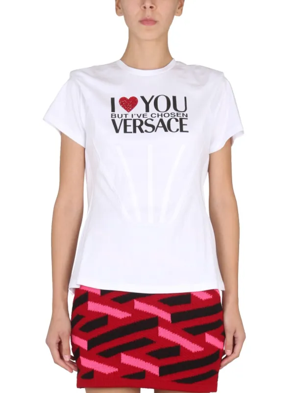 T Shirt With Logo made by Versace