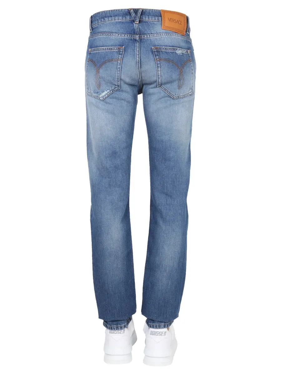 Jeans Con Patch Logo sold by Wanan Luxury product image thumbnail 4