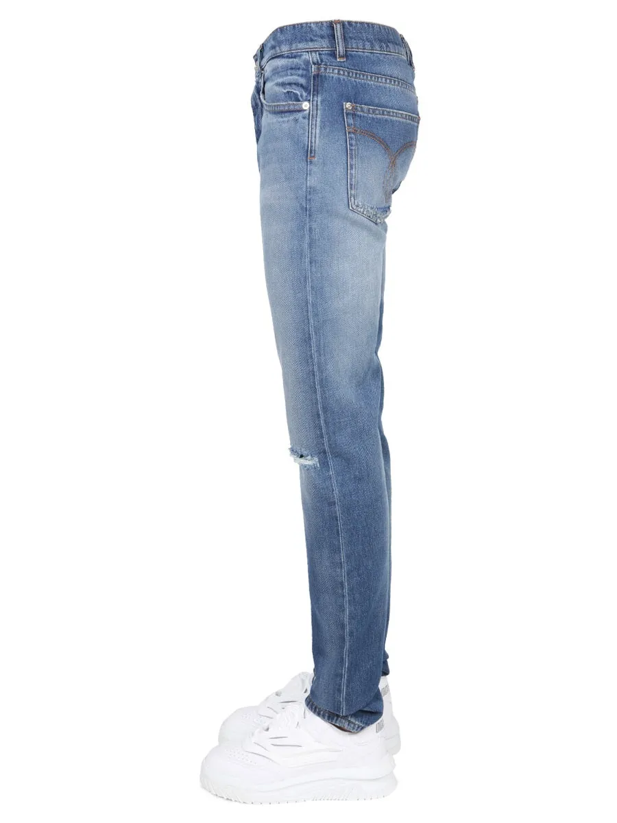 Jeans Con Patch Logo sold by Wanan Luxury product image thumbnail 3