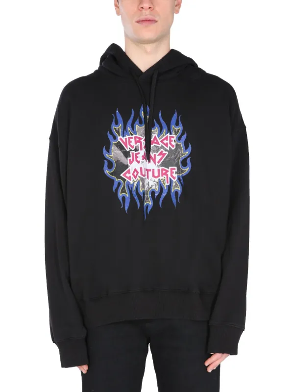 Sweatshirt With Rock Logo made by Versace