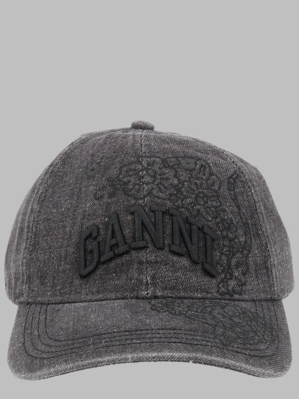 Cappello Da Baseball Con Ricami made by Ganni