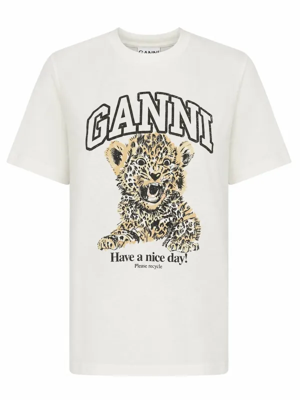T-Shirt "Leopard" made by Ganni