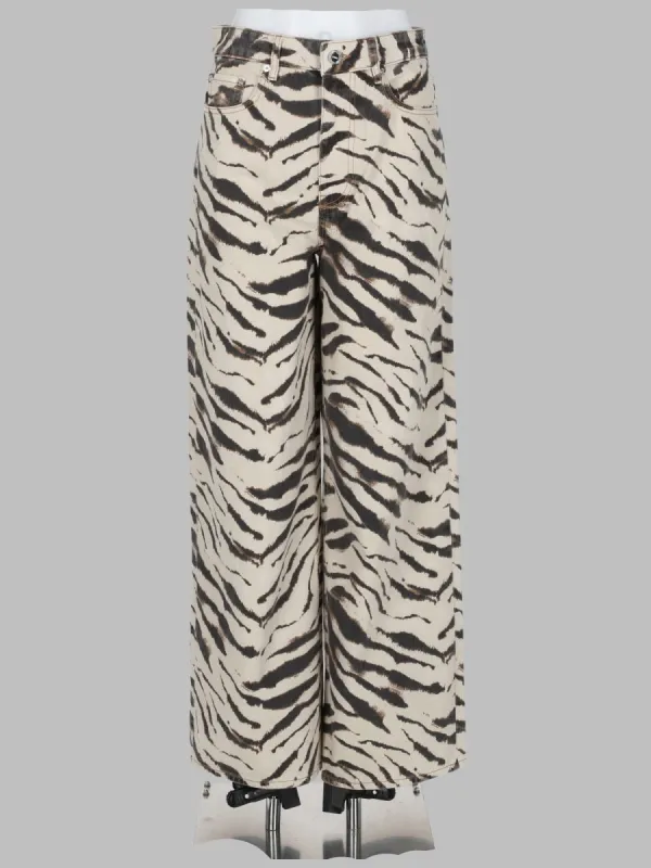 Jeans Con Stampa Animalier made by Ganni