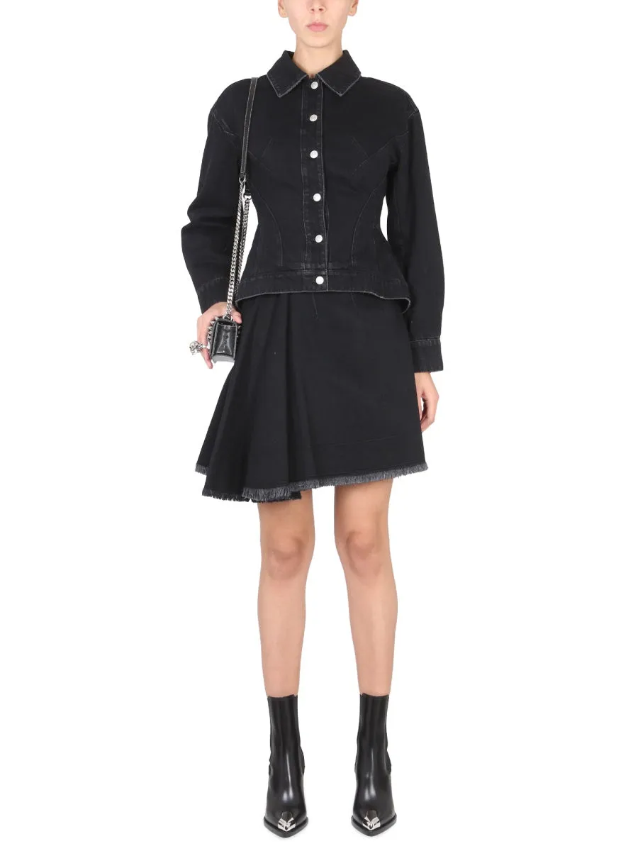 Asymmetrical Mini Skirt sold by Wanan Luxury product image thumbnail 2