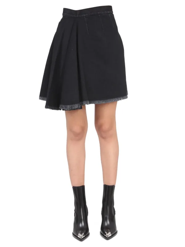 Asymmetrical Mini Skirt made by Alexander McQueen