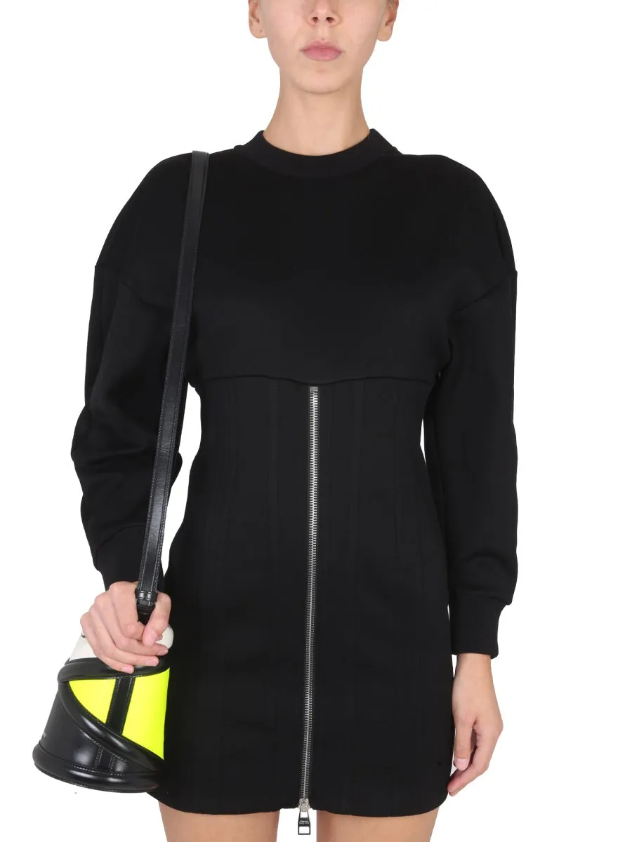 Mini Dress With Cocoon Sleeves sold by Wanan Luxury product image thumbnail 4