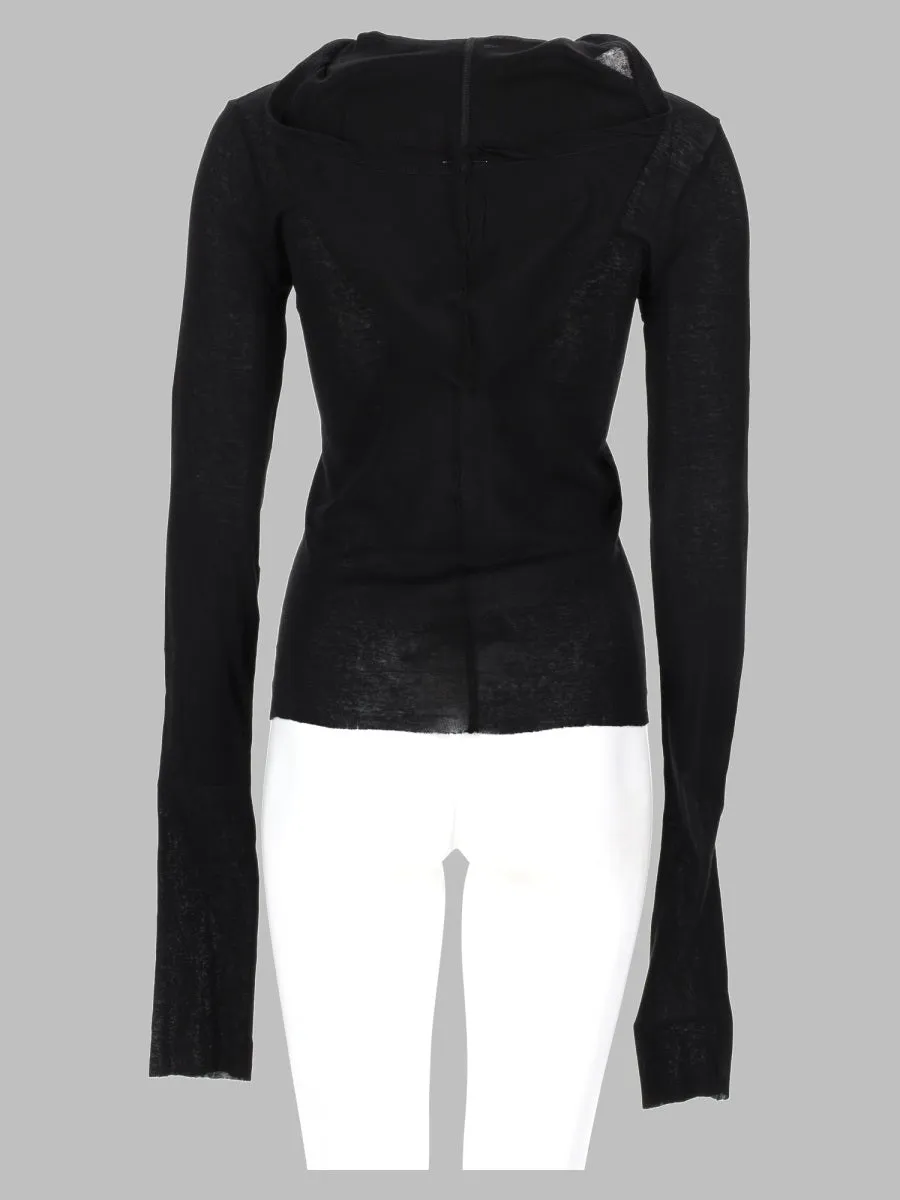 T-Shirt "Cropped Hooded Rib Ls T" sold by Wanan Luxury product image thumbnail 2