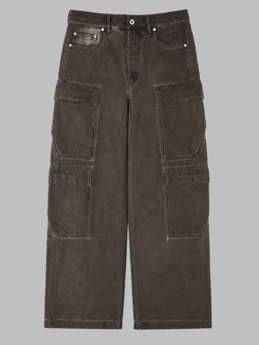 Jeans Cargo In Denim Di Cotone sold by Wanan Luxury