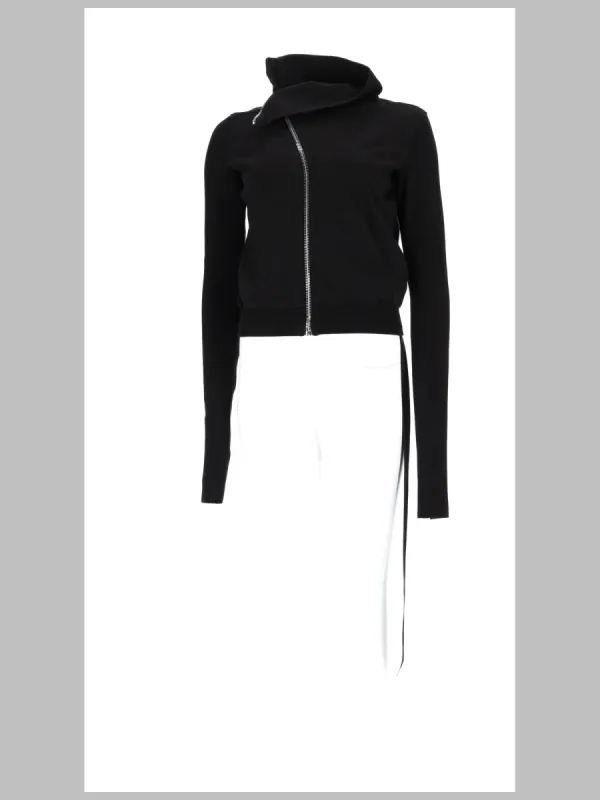 Felpa "Mountain" Con Zip Asimmetrica made by Rick Owens