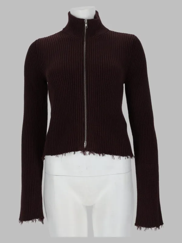 Cardigan A Coste Con Zip made by Maison Margiela