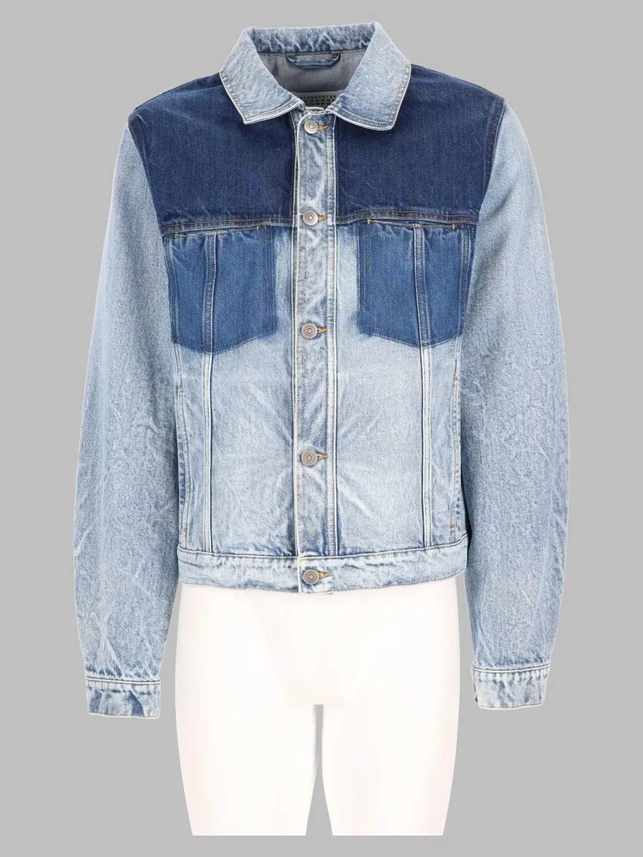 Giacca In Denim Effeto Patchwork sold by Wanan Luxury