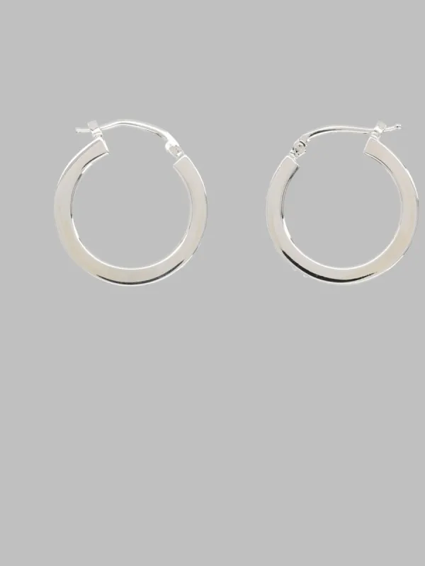 Orecchini A Cerchio Con Logo made by Maison Margiela