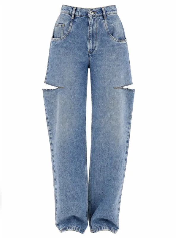 Jeans With Cut Out Detail made by Maison Margiela