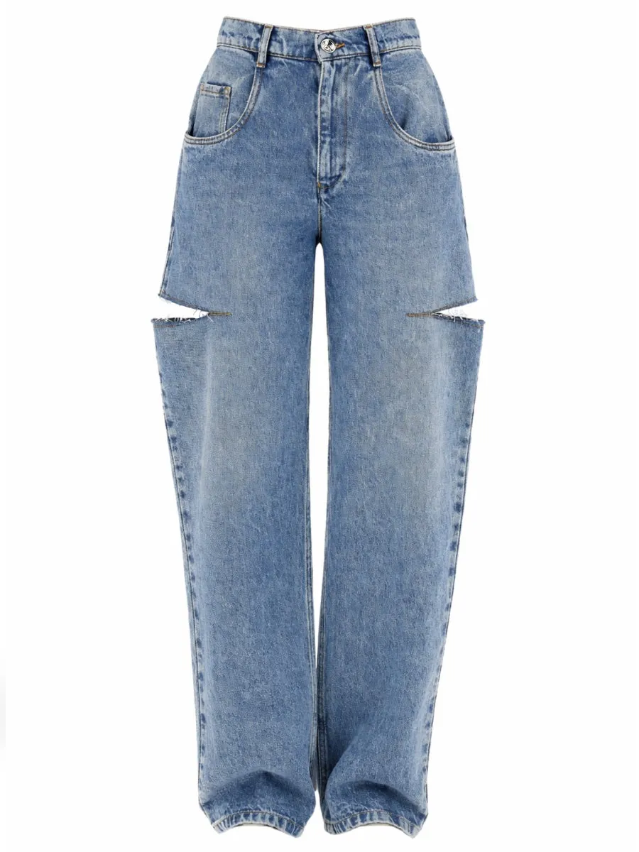 Jeans With Cut Out Detail sold by Wanan Luxury