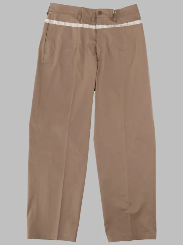 Pantalone A Gamba Larga In Cotone Cerato made by Maison Margiela