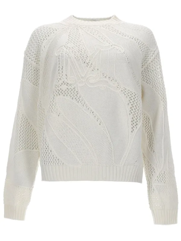 Maglia In Cotone Ricamato made by MaxMara