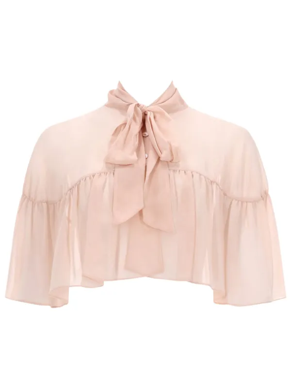 Silk Cape With Bow made by MaxMara