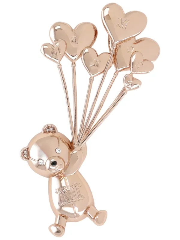 Metal And Rhinestone Brooch made by MaxMara