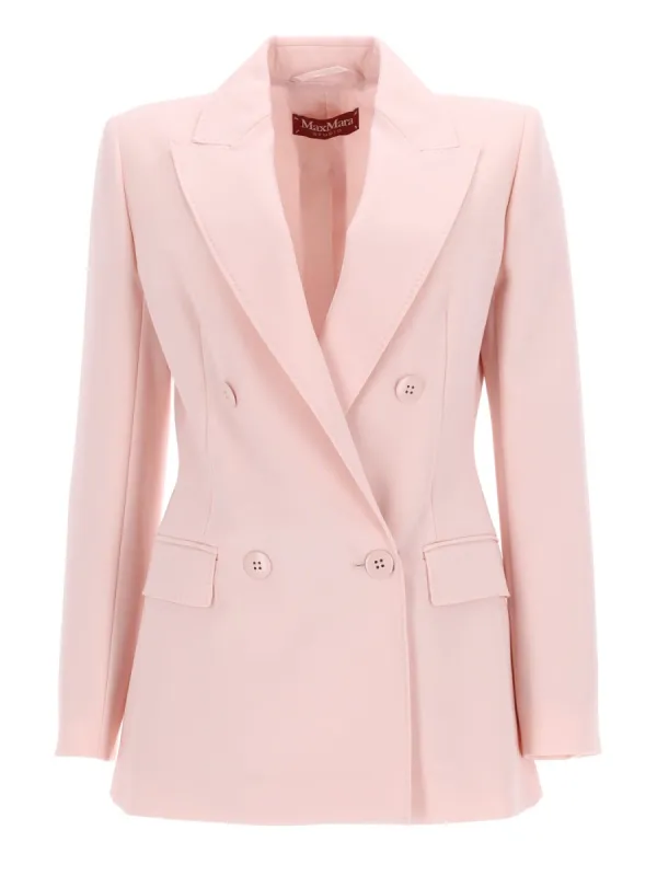Double-Breasted Wool Crepe Jacket made by MaxMara