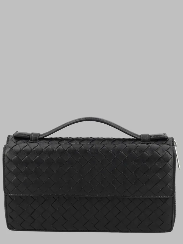 Portafoglio In Pelle Intrecciata Con Zip made by Bottega Veneta