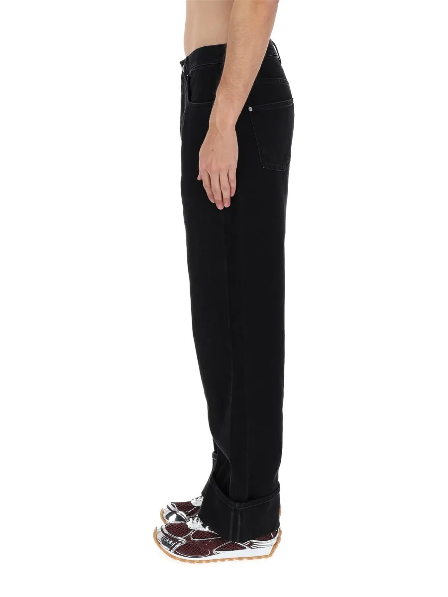 Jeans With Folded Hem sold by Wanan Luxury product image thumbnail 4